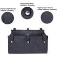 thumbnail image 3 of Under Seat for Four Wheel Rollator, Rollator Bag Tote Organizer Pouch Storage to Walkers for Senoirs, Walker Accessories (Black, M), 3 of 7