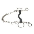thumbnail image 3 of Rubber Mullen Pelham Bit, Horse Chewing Mouth Roller, Stainless Steel Safe Rustproof Horse Mouth Snaffle Bit with Chain, Hand Polishing, Horse Accessories, 3 of 7