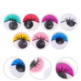 thumbnail image 3 of 50pcs Plastic Googly Eyes: 20mm Colorful Eyes Round Craft Self Adhesive Sticker for DIY Arts Crafts Scrapbooking Toy Making Decoration, 3 of 3