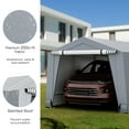 thumbnail image 3 of Costway 10.2' X 20.4' Heavy-Duty Carport Car Canopy Shelter Outdoor Portable Garage Door, 3 of 8