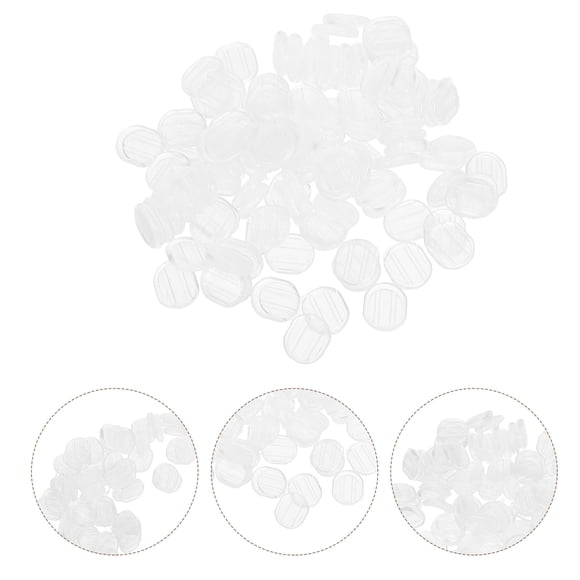 HAMPPLIES 100Ud Almohadillas Para Aretes Clip Transparente Cómodas Para Uso Diario Y Deportes