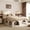 Beige, variant on Christopher Knight Home Pet-Friendly Platform Bed with Nook, Upholstered Headboard, Full Size, Beige