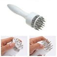 thumbnail image 4 of Walbest 2 Pack Meat Tenderizer Tool with Ultra Sharp Stainless Steel Needle Blades, Kitchen Tool for Tenderizing and Cooking BBQ, Marinade, Steak, Beef, and Poultry, 4 of 7