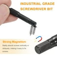 thumbnail image 4 of Uxcell 10pcs Hex Head Wrench Drill Bit 4mm(H4) Métrico 1/4" Hex Shank 4"(100mm) Longitud, 4 of 7
