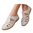 thumbnail image 3 of TrendOFT Womens Footbed Sandals Comfortable For Everyday Wear Featuring Closed Toe And Heel Breathable Cutouts And Closure Perfect For Summer Outfits And Casual Looks Womens Flat Sandals Beige 41, 3 of 9