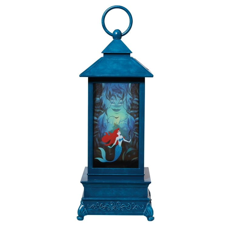 Disney Showcase Little Mermaid Glitter Lantern, Multicolor, 11in H
