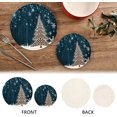thumbnail image 4 of GZHJMY Christmas Tree Trivets Pot Holders Set of 2, Hot Pads, Table Mats,Placemats Set for Cooking and Baking, Cotton Braided Hot Pads, 7.09"+9.45", 4 of 7