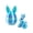 AH, variant on Torch 1Pc Mini 3D Printed Animals, 1.9x3.3 inch Easter Bunny Figurines, Easter Basket Toys, for Easter Spring Party Favors Holiday Decor Gifts, I, Makeup Organizers