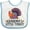White and Blue, variant on Inktastic Grandma Little Turkey Thanksgiving Boys or Girls Baby Bib