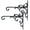 Black - 2pcs & 11.4 inch, variant on Cast Iron Wall Hook Plant Hangers - Home & Garden Heavy Duty Hanging Bracket Hooks 2pc White Decorative Mount For Planter Pot Bird Feeder Birdcage Lantern Wind Chime