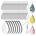 thumbnail image 3 of veasfak 50Pcs Sublimation Blank Earrings, Unfinished Printing Teardrop Transfer Earring, 3 of 9