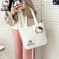 thumbnail image 3 of Sanrio-Bolso de hombro de tela de plumón, bolsa de maquillaje de Hello Kitty de dibujos animados, Cinnamoroll, bolsas de almacenamiento de alta capacidad, nuevo, 3 of 4