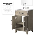 thumbnail image 3 of Grey Oak Single Vanity with Acrylic Counter and Chrome Faucet | Ideal for Bathroom with 18 in. Mirror Included | Benefit from Hand - polished and Durable Design, 3 of 6