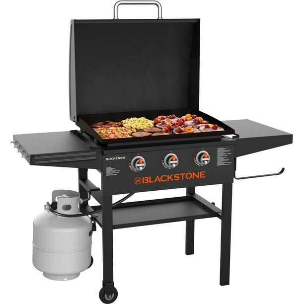 Blackstone 3Burner 28" XL Griddle with Hood in Black