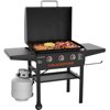 Blackstone 3-Burner 28" XL Griddle with Hood in Black