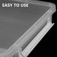 thumbnail image 3 of LNGOOR 3 Pcs Clear Storage Containers with Lids File Stacking Boxes Office, 3 of 8