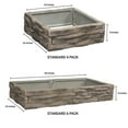 Raised Garden Bed Tan/Brown Ledgestones Composite Polyurethane Natural