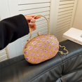 thumbnail image 2 of Diconna Sac Pochette de Soirée pour Femme avec Sangles Chaîne en Métal, Rayures et Paillettes, Sacs de Soirée pour Souper et Mariage, 2 of 3