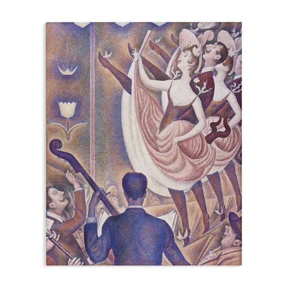 Stupell Industries Classic Seurat Dancers People Painting Wrapped Canvas Art Print Wall Art, 16 x 20