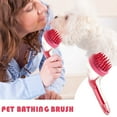 thumbnail image 5 of Dog Bath Brush, Silicone Pet Massage Brush and Cleaning Brush, Dual-Action Scrub and Comb for Washing, Grooming, and Loose Hair Removal, 5 of 5