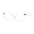 thumbnail image 4 of Retro Vintage Style Thick Plastic Horn Rim Blue Light Filter Computer Glasses Clear, 4 of 8