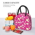 thumbnail image 5 of Salouo Vintage Flowers for Insulated Lunch Bag for Women/Men - Leakproof Cooler Tote Bag Organizer - Reusable Lunch Box for Office Picnic Hiking Beach-One Size, 5 of 6