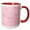 Red/White, variant on 3drose, Pink Snowflakes, 15oz Mug