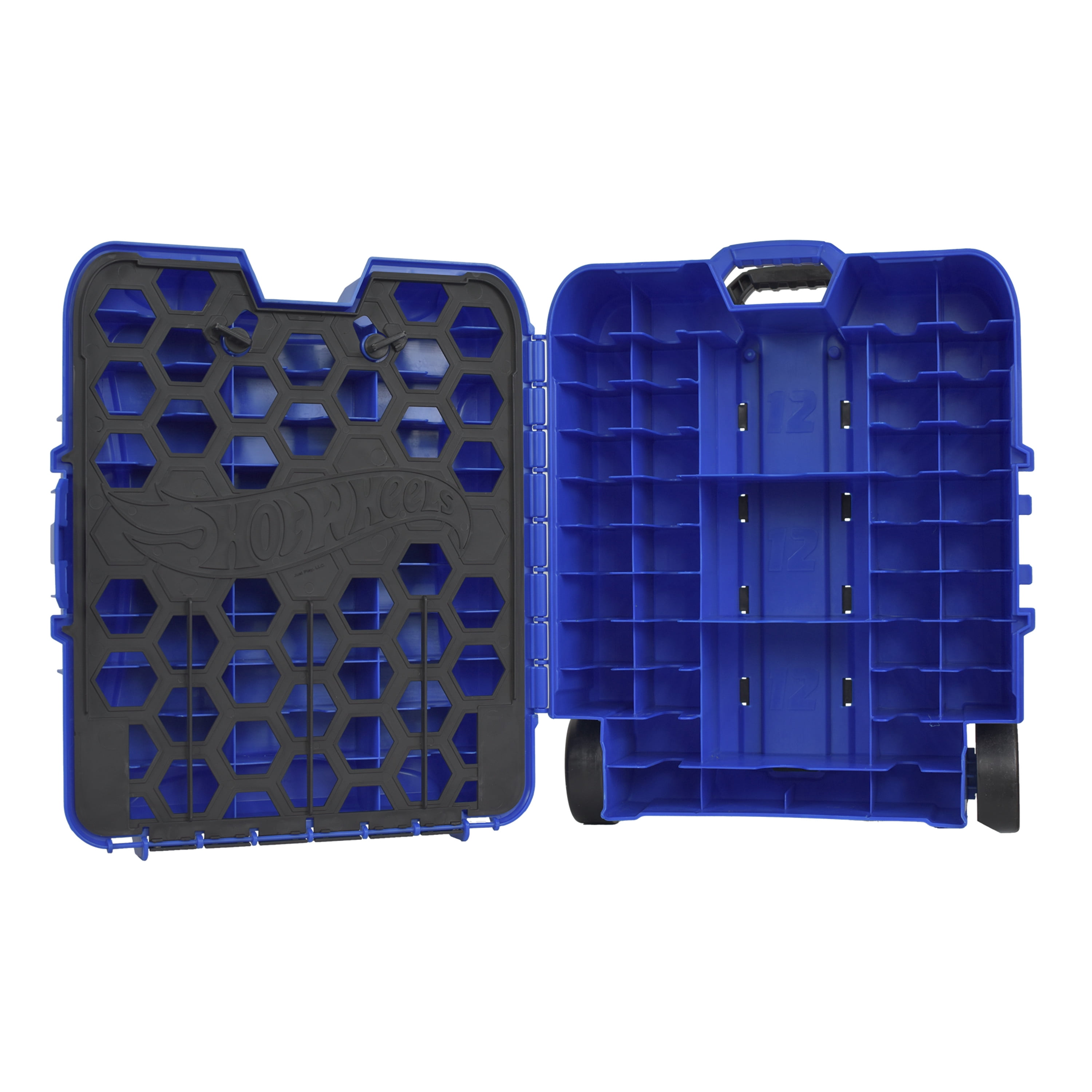 Hot Wheels 110 Vehicle Playsets Plastic Carrying Case in Blue, for Child Ages 3+