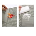 thumbnail image 4 of Unique Bargains 4 Pcs Blocks Pattern PET Heat Resistant Washable Placemats Coffee Color, 4 of 6
