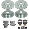 thumbnail image 3 of PowerStop Front and Rear Z23 Evolution Sport Carbon-Fiber Ceramic Brake Pad and Drilled & Slotted Rotor Kit Fits: HYUNDAI Select Models K5919, 3 of 10
