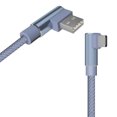 thumbnail image 2 of Maoww Double Elbow Data Cable 8Pin Replacement for Android TYPE-C Nylon Braided Fast Charging Phone Line, 2 of 9
