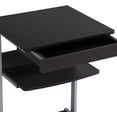 thumbnail image 6 of Mobile Computer Desk Cart, Small Rolling Laptop Desk PC Table Workstation with Drawer and Printer Shelf, Writing Desk Table for Small Space/Home Office, 6 of 8