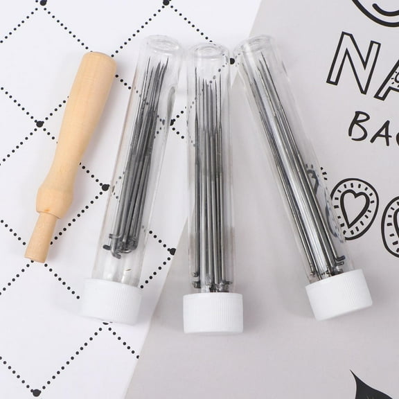 GOOHOCHY Needle Felting Tool with 30 Punch Needles Sizes Assorted Color Metal Set for Embroidery Craft
