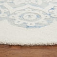 thumbnail image 4 of SAFAVIEH Blossom Brody Medallion Area Rug, Ivory/Blue, 6' x 6' Round, 4 of 9
