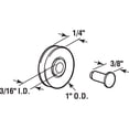 thumbnail image 2 of Sliding Screen Door Spring-Loaded Roller Assembly, High Density (2 Pack), 2 of 2