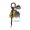 Yellow, variant on Portable House Shaped Metal Keychain Scratch Proof Strong Construction For Easy Carry Daily Items Gift For Movers