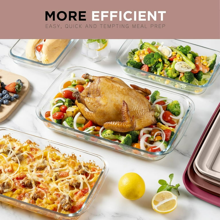 Cook With Color Glass Baking Dish Set with Lids, 4-Pack photo 4