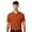 Rust, variant on Men's Pique Polo Collar T-Shirt, 65/35 Polyester/Cotton Short Sleeve Solid Tee (Rust, 5XL)