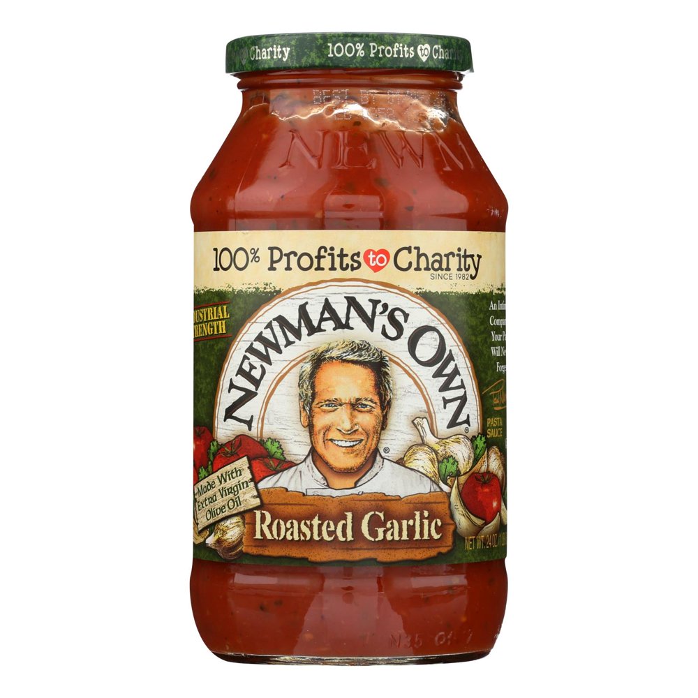 Newman's Own Pasta Sauce Tomato & Roasted Garlic Case of 12 24 fl