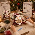 thumbnail image 4 of 3D Fabric Poke Art Kit Santa Gingerbread 7.87in Christmas DIY Craft Set with Frame Stand and Poke Tool for Home Decor and Gift, 4 of 6
