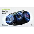 thumbnail image 2 of 200W Wireless Bluetooth Speaker with 1Microphone, RGB Lights , 10M Range, Black, 2 of 7