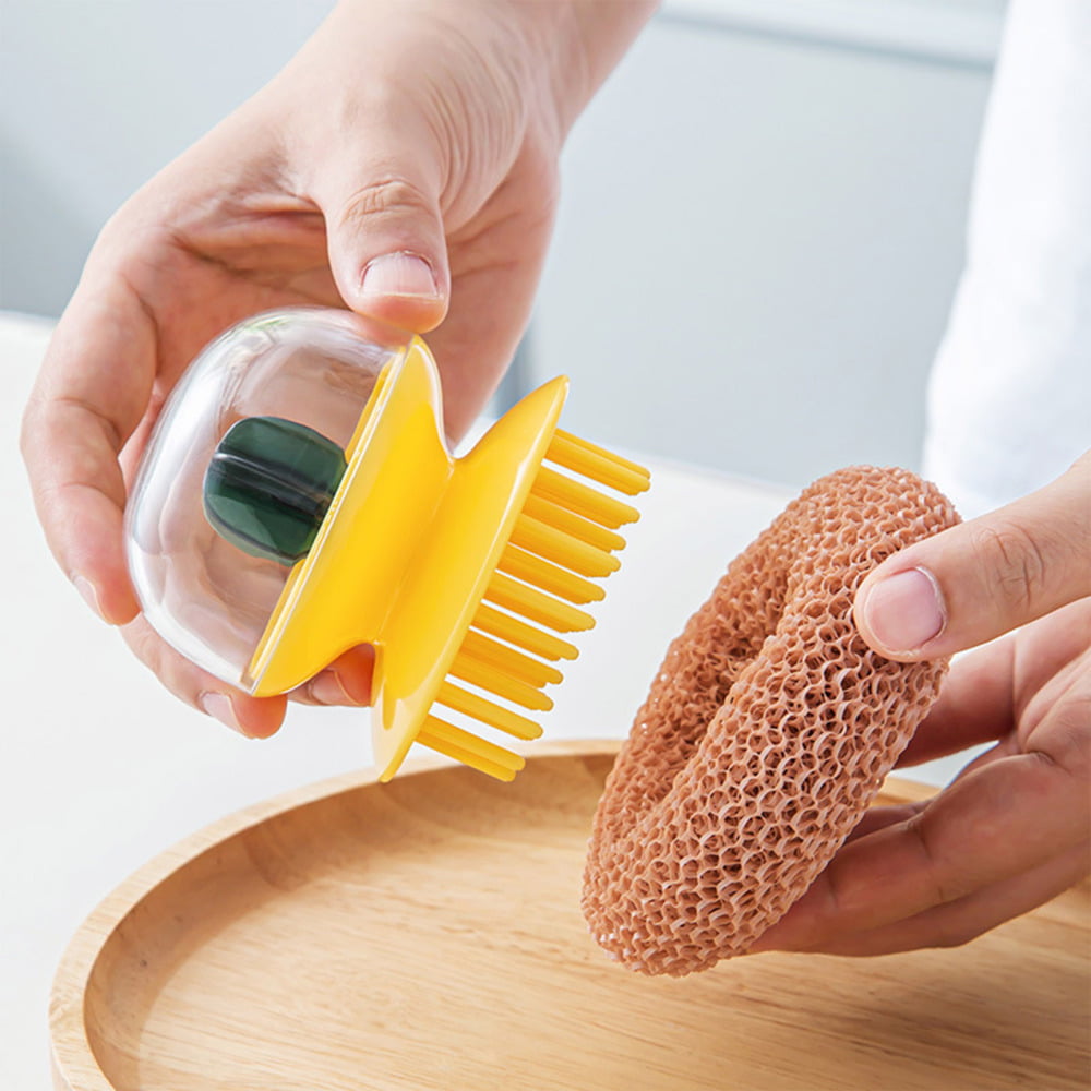 Dish Scrubbing Brush, Pot Scrubber, Microfiber Dish Cloths, Cleaning  Sponge, Cleaning Tools, Kitchen Accessories, Kitchen Gadgets, Cleaning  Stuff - Temu