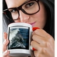 thumbnail image 2 of 3drose, Dolphin Leaping, 11oz Two-tone Red Mug, 2 of 6