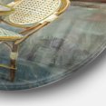 thumbnail image 2 of Designart 'French Cafe' French Country Metal Circle Wall Art, 2 of 3