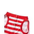 thumbnail image 3 of Christmas Family Pajamas Matching Set Santa Claus Letter Print Long Sleeve Tops and Striped Pants Sleepwear, 3 of 7