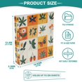 thumbnail image 3 of FORMRS 3 Ring Binder 1.5 inch with Pockets Set of 2 Clip Board 200 Sheets Capacity, Cartoon Plants, 3 of 8