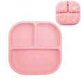 thumbnail image 2 of Baby Plates with Suction Silicone Divided Plates for Toddlers 3 Compartment Non Self Feeding Dishwasher Microwave Safe BPA Free Kids Plates for High Chairs Tables Travel 7.36x7.09 Inches, 2 of 6