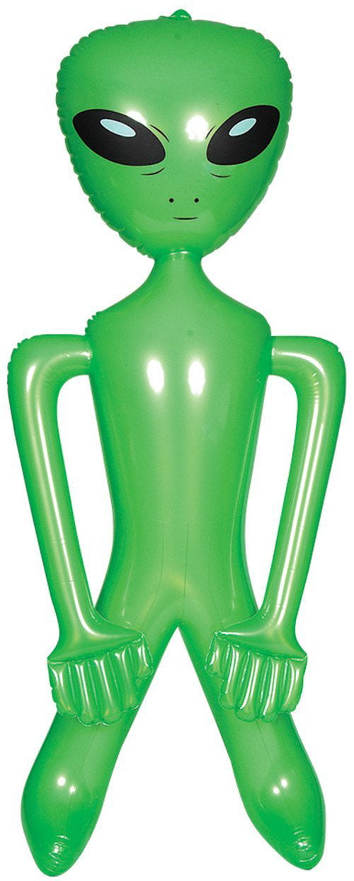 12 ASST BIG BLOW UP  ALIEN 2 FEET TALL inflatable aliens 24 IN inflate space toy 