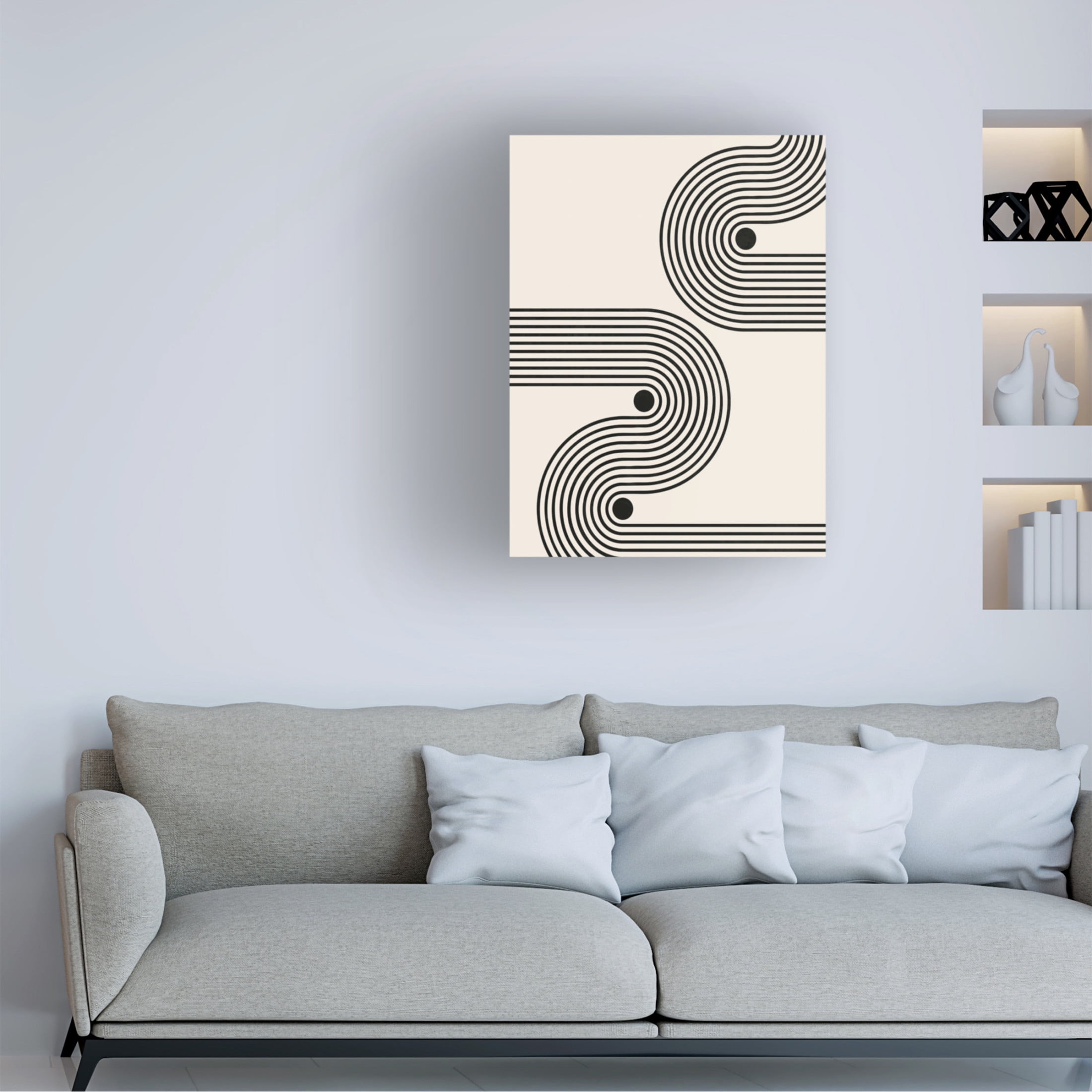 Canvas Wall Art - LivinLi 'Rhythm' Wall Art for Living Room, Bedroom, or Office Décor by Trademark Fine Art - 24 x 32 Inches