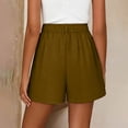 thumbnail image 5 of TFEOQRY Womens Casual Dressy Shorts Back Elastic Waist Loose Wide Leg Shorts with Pockets, 5 of 9